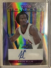 2022-23 Leaf Vivid /40 Keon Ellis #T-KE1 Auto Alabama