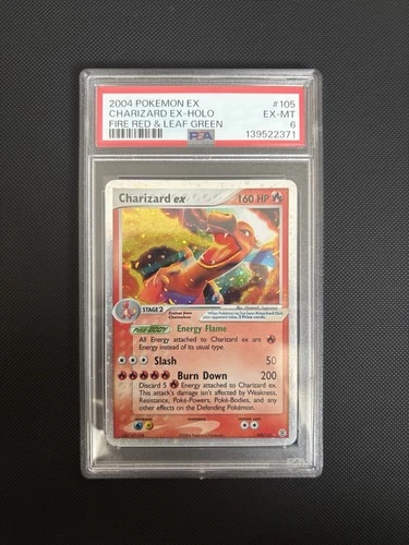 Charizard ex 105/112 Pokemon EX Fire Red & Leaf Green - PSA 6 EX-MT