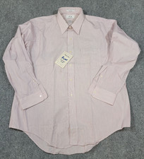 Vintage Arrow Carriage Trade Pima Collection Oxford Shirt Men's 17 - 33 Pink