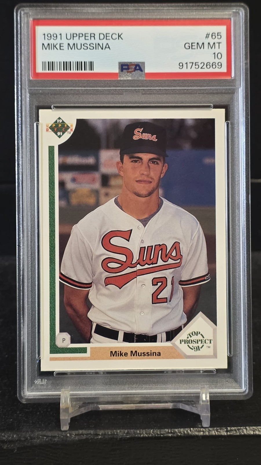 1991 UPPER DECK MIKE MUSSINA RC ROOKIE CARD PSA 10 GEM MINT