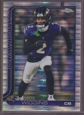 2025 Topps Chrome #28 Nate Wiggins Pulsar Refractor