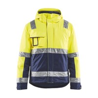Blakläder Warnschutz Winterjacke Gelb Marineblau Unisex-GrößE: 2XL
