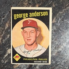 Topps 1959 Sparky Anderson #338 Phillies MLB Rookie Baseball Card Called George. rookie card picture