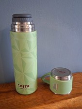 New 2025 14OZ / 400ml Green Costa Coffee Travel Flask And Costa Mug 
