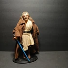 Vintage Star Wars Qui Gon Jinn 12' Action Figure - 1993 Hasbro -with Lightsaber