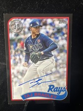 2024 Topps Series 1 1989 35th Anniversary Taj Bradley RC Auto Black /199