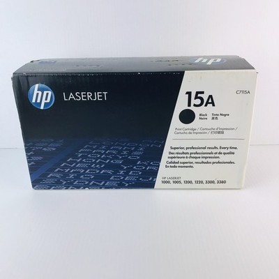 HP 15A C7115A Black Laserjet Toner Print Cartridge OEM Genuine New Sealed Box
