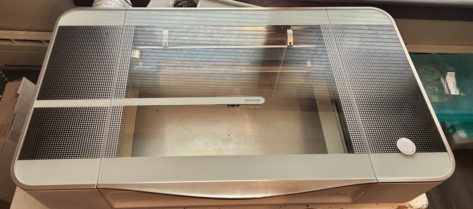 GlowForge Basic Laser Cutter & Engraver with Air Assist Fan included