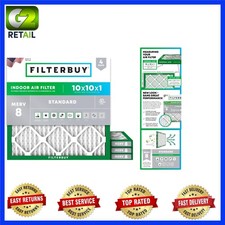 Electrostatically Charged 10x10x1 MERV 8 Filters - Long-Lasting Allergen Defense