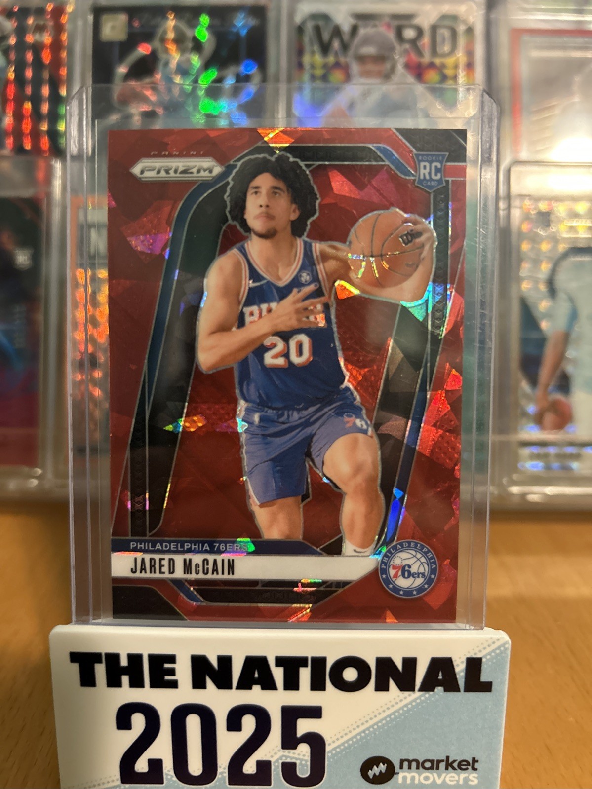 2024-25 Panini Prizm - Jared McCain #222 Red Ice Prizm (RC)