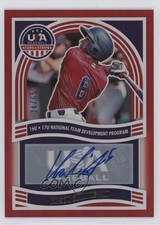 2024 Panini Stars and Stripes Red 34/65 Kayson Cunningham #NTS-KC Auto 0j81