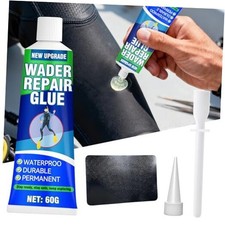 Wader Repair Glue, Flexible Wader Patch Kit, Fast-Drying, Waterproof, Dries