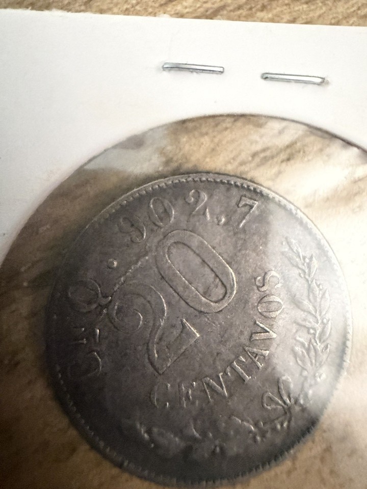 Rare 1901 CN Mexican Silver 20 Centavos - Silver Coin- Bullion - | eBay UK