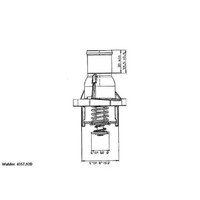 Wahler Thermostat KüHlmittel Mit Dichtung 92°C FüR Opel Corsa D