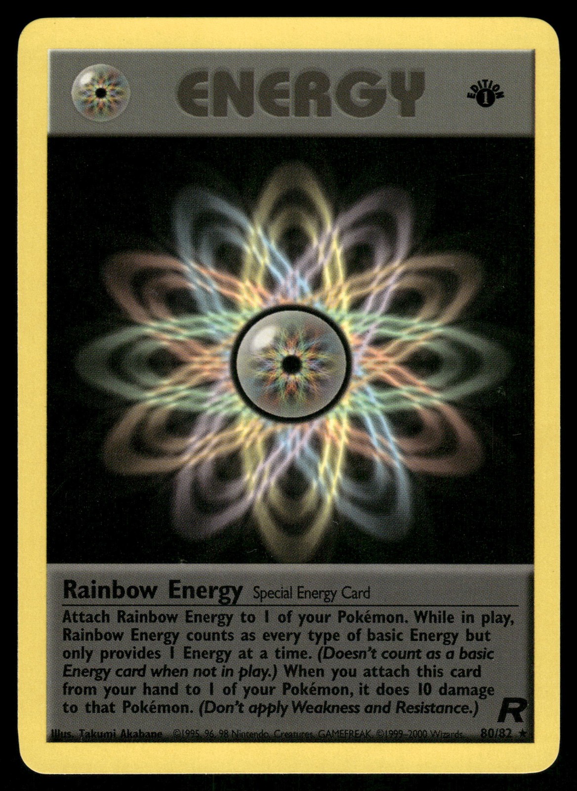 Rainbow Energy 80/82 - Team Rocket - 1st Edition - NM