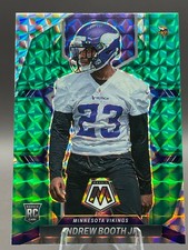 ANDREW BOOTH Jr #386 Green Prizm Rookie Card 2022 Panini Mosaic VIKINGS-COWBOYS. rookie card picture