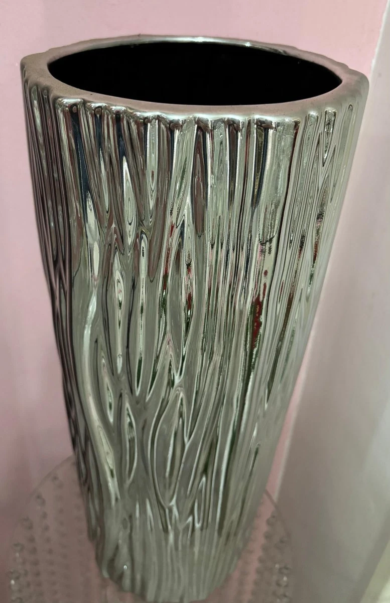 Vaso da Fiori Decorativo Antico Metallo Vintage Decorazione