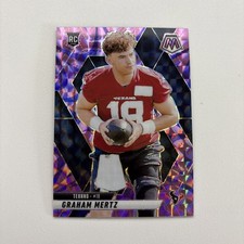 2025 Panini Mosaic - Rookies Graham Mertz #392 Reactive Purple Mosaic Prizm (RC)