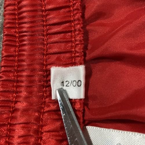 Vintage Adidas Soccer Shorts Youth Boys XL Red Nylon Satin Shiny Striped Y2K - Picture 9 of 14