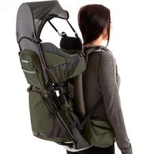 Luvdbaby Hiking Baby Carrier Premium Backpack - ArmyGreen/Grey