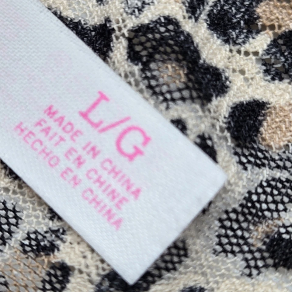 Sujetador Victoria's Secret ROSA Mujer Grande Rosa Leopardo Animal Encaje Bandeau Foto 4 de 4