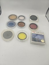 MIXED LOT OF USED CAMERA LENS FILTERS (SEE DESCRIPTION FOR WHAT'S INCLUDED, GC)