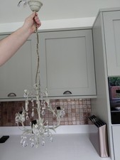 chandelier ceiling light laura ashley excellent condition three arm