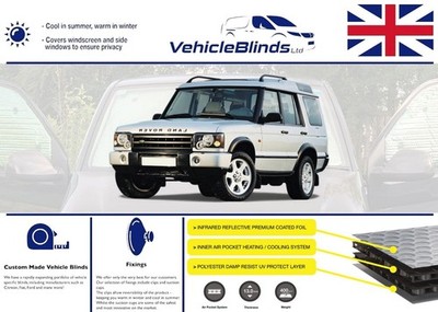 Thermo Rollos für Land Rover Discovery 2 (1999-2005) 5 Türer