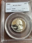 1963 Proof Washington Quarter PCGS PR67 Silver 25C High Grade Coin