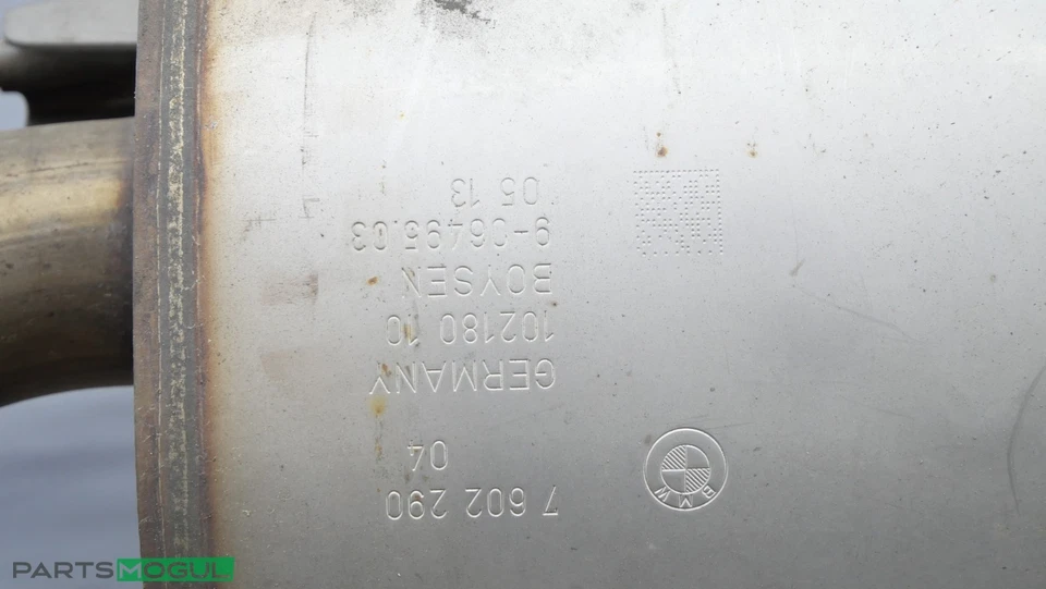 Silenciador de escape trasero BMW F30 F32 F33 335i ActiveHybrid 3 2012-2015 7602290 OEM Foto 3 de 4