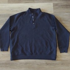 NWOT Goodfellow  Co Men's Quilted Snap Pullover Sweatshirt Grey Size XXL