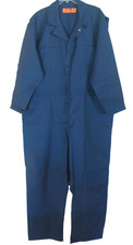 Red Kap Coveralls Utility Jumpsuit 56RG Navy Front Zip Long Sleeve NWOT