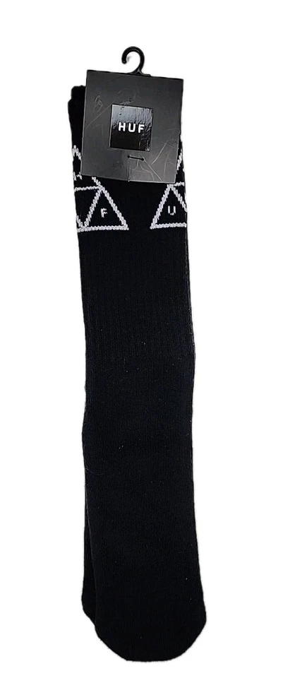 Носки короткие HUF 3 треугольные черные один размер подходит большинству - Изображение 2 из 4