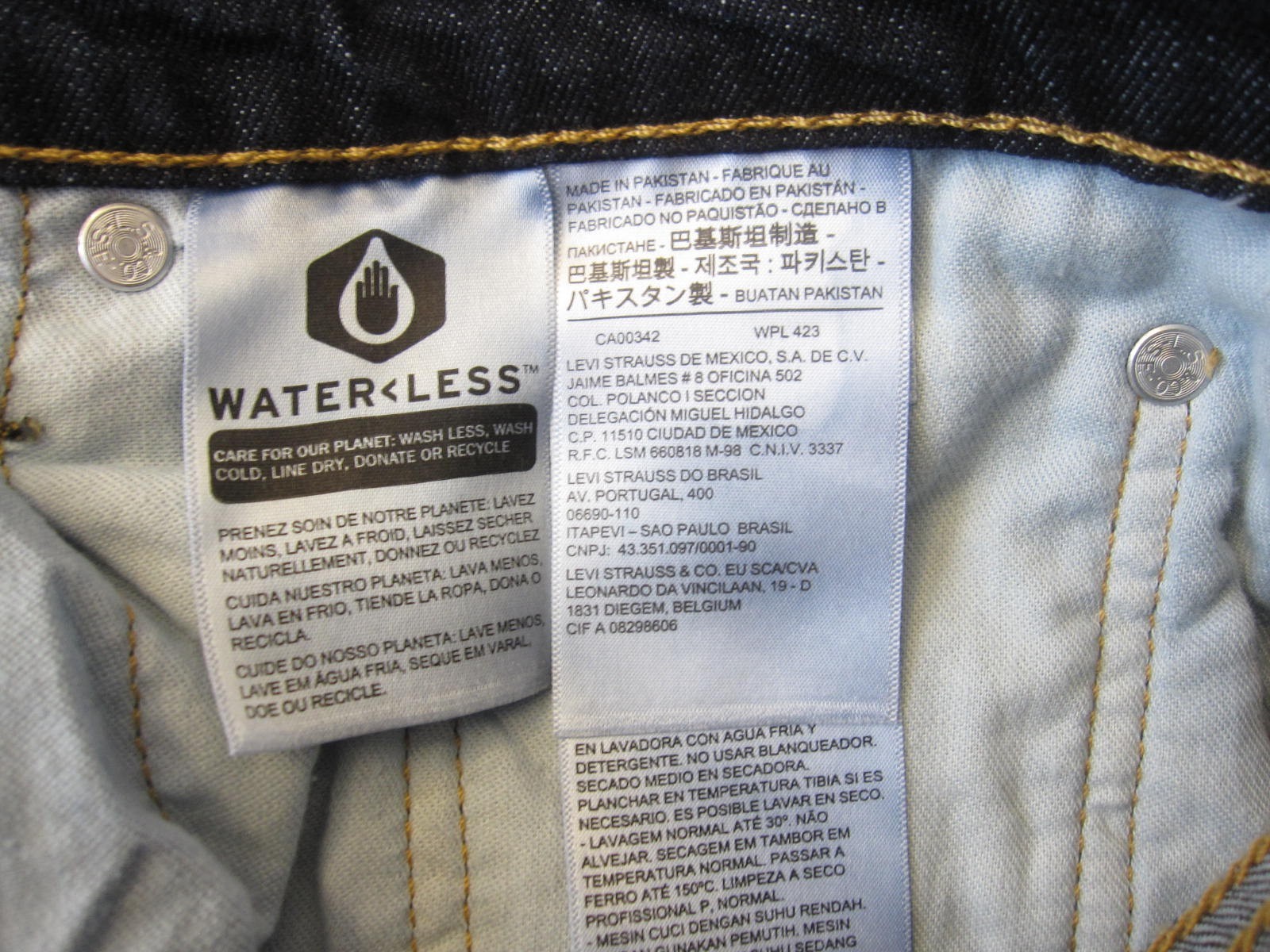 Levis 541 Dark Blue Denim Jeans Men 5 Pocket Athletic Sz W38 x L29 (MP504) thumbnail 6