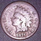 1875 INDIAN HEAD CENT 1C