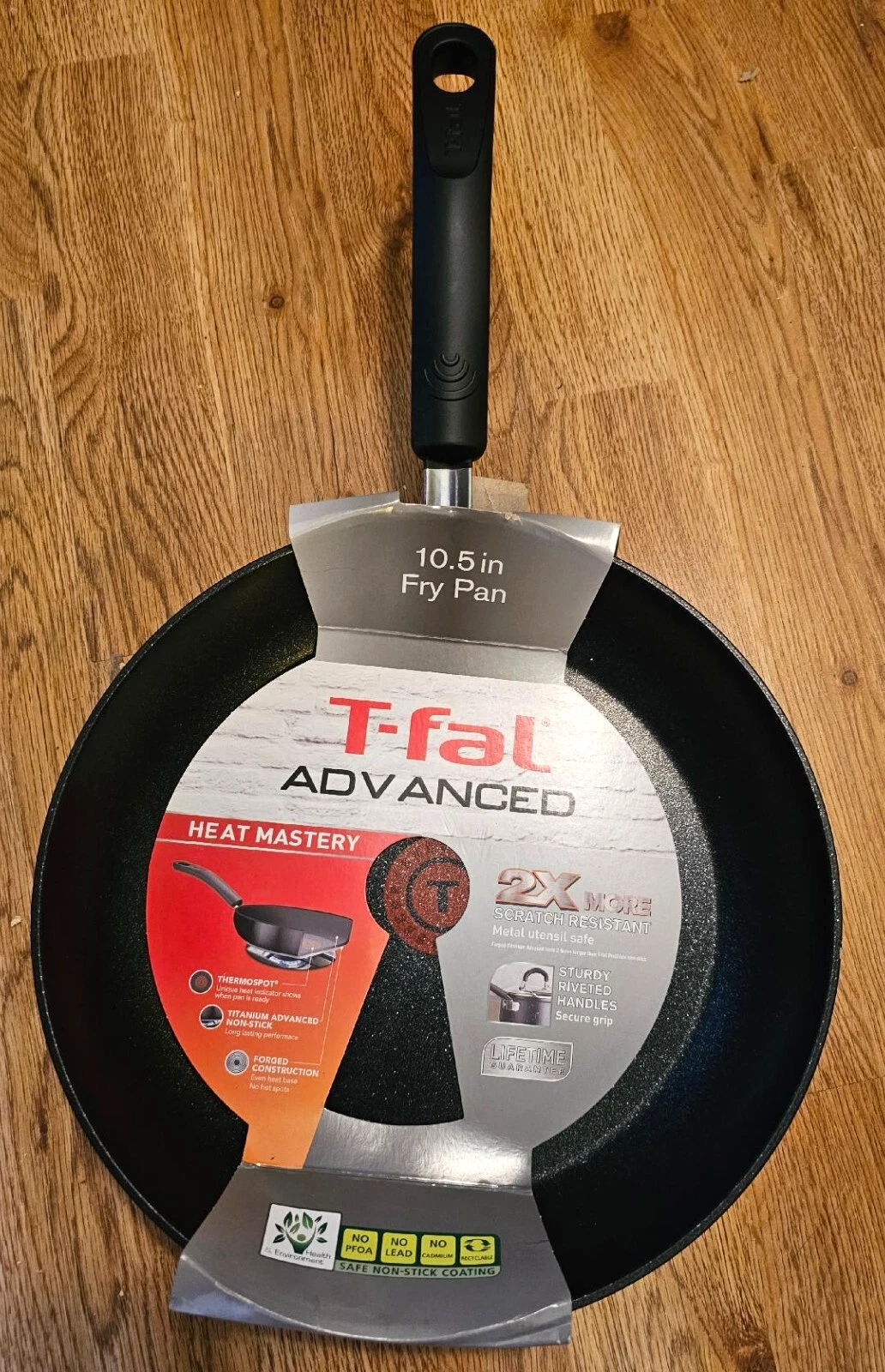 T-FAL ADVANCED HEAT MASTERY 2X SCRATCH RESISTANCE FORGED FRY PAN C5610564 10.5"