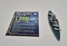 Axis and Allies War At Sea Task Force American BB USS California 22/60 with Card