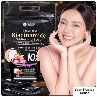rosmar glutathione Rosmar Premium Niacinamide Glutathione + Collagen Whitening Soap 5pcs X 75g