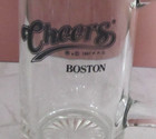'Cheers' Beer Mug Boston--Black Lettering Stein Drinking Glass - 1987 - NORM — photo 2