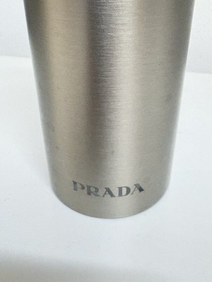 PRADA Stainless Steel Insulated Water Bottle 500 ml Logo Black