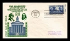 WASHINGTON & LEE UNIVERSITY BICENTENNIAL FDC SCOTT 982 THERMOGRAPHED US COVER