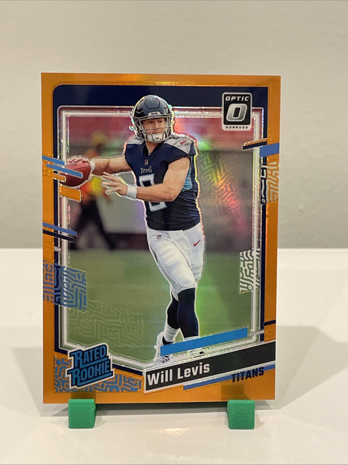 2023 Donruss Optic Rated Rookie Orange Prizm Will Levis #298 No. 093/249 Titans