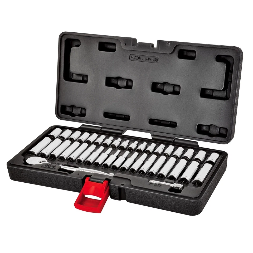 Powerbuilt 642450 38 Piece 1/4-inch Drive Mechanics Tool Set - with SAE and M... - Image 2 of 4