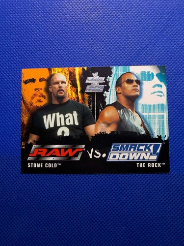 Stone Cold Steve Austin, The Rock #79 2002 Fleer WWE Raw vs Smackdown card