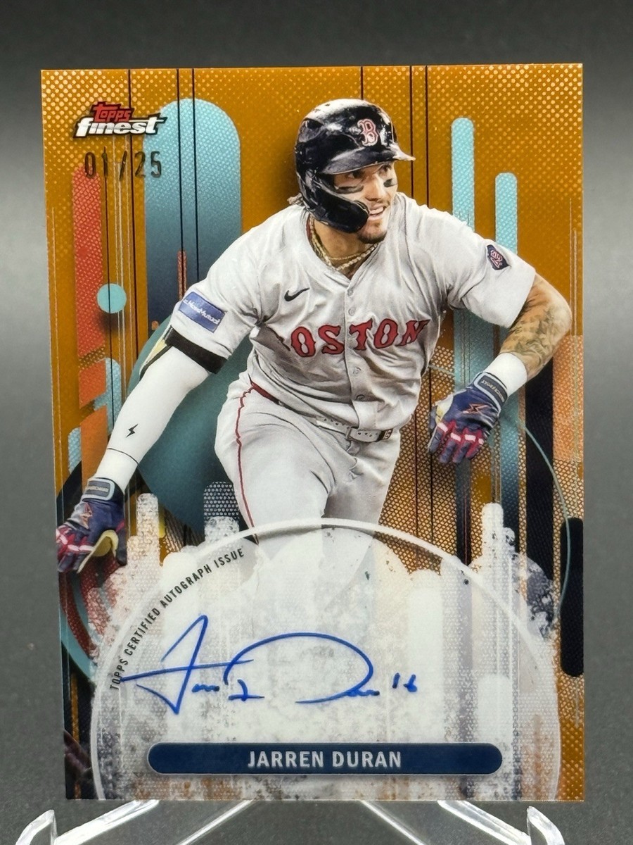 JARREN DURAN 2025 Topps Finest Orange Refractor Auto 01/25 FA-JD