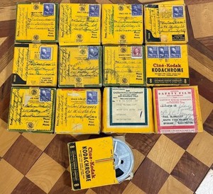 1940's LOT (B) 16mm CINE KODAK EIGHT FILMS US POSTAGE STAMPS SPOKANE WASHINGTON