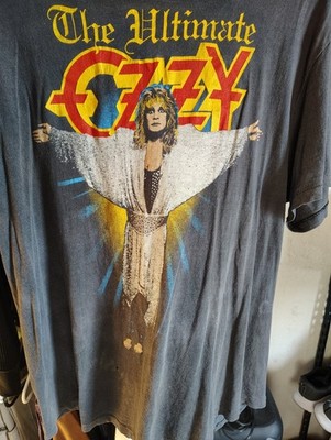 Hanes Ozzy Osbourne The Ultimate Tour 1980s Graphic Tee XL 100% Cotton