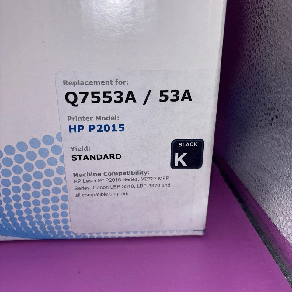 Encompass Printer Cartridge HP Model P2015 Replacement For Q7553A / 53A (0113) - Image 2 of 4