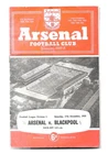 1955/6 Arsenal v Blackpool football programme