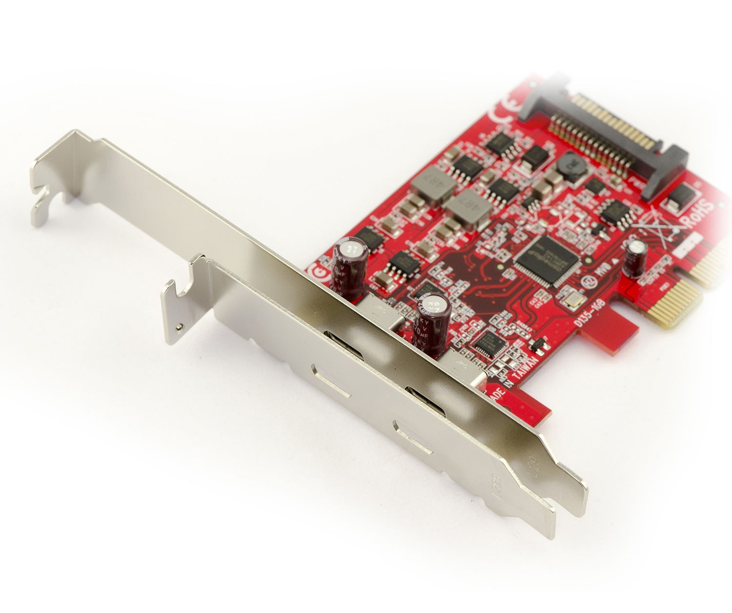 Carte PCIe USB 3.1 10GBps pour connecter un SSD externe Type C - 2